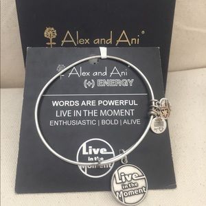 Alex and Ani Live In The Moment charm bracelet
